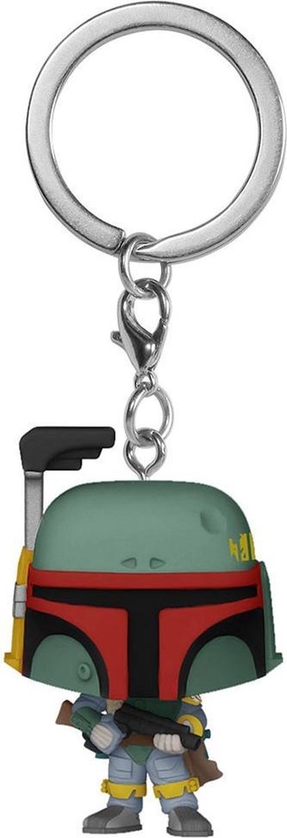 Funko pocket pop nøglering - star wars - boba fett - 4cm