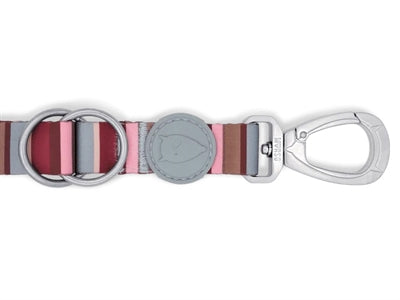 Morso hondenriem verstelbaar gerecycled skyline rood rosa