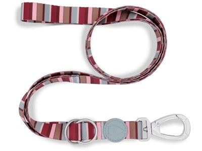 Morso hondenriem verstelbaar gerecycled skyline rood rosa