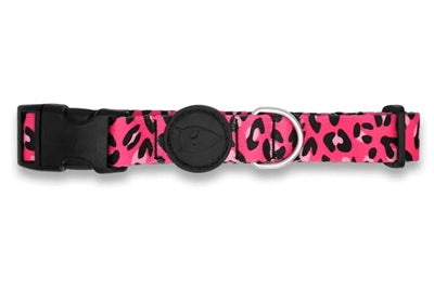 Morso hundehalsbånd genbrugsboble leo pink