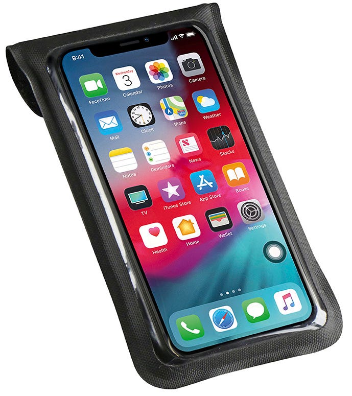 Klickfix telefontaske phonebag lys sort lille