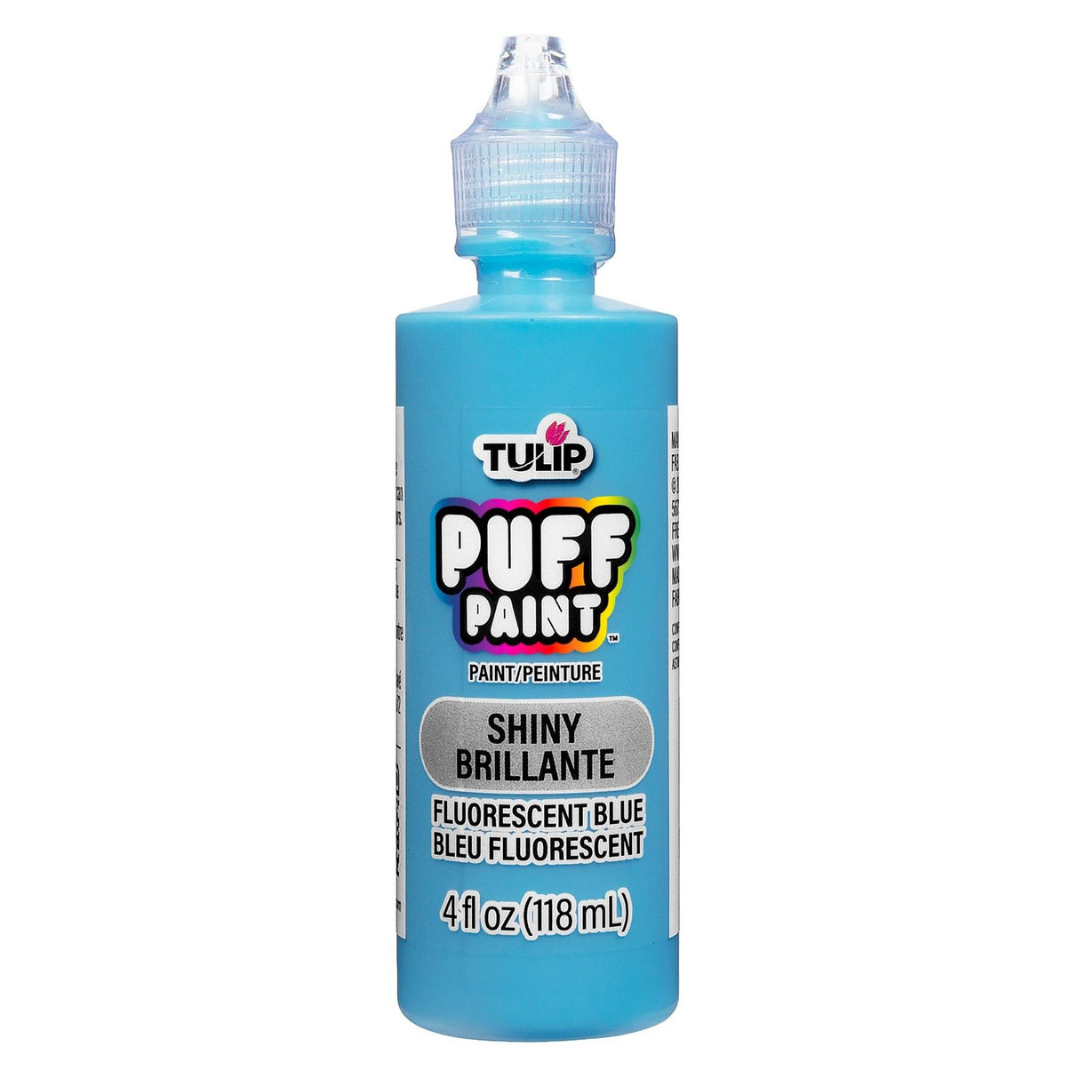 Tulipan • dimensionel stofmaling puff fluorescerende blå 118ml