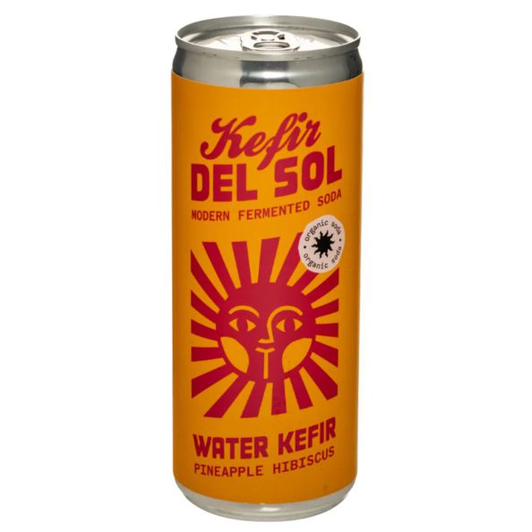 Kefir del sol pineapple hibiscus blik (12x 25 cl)