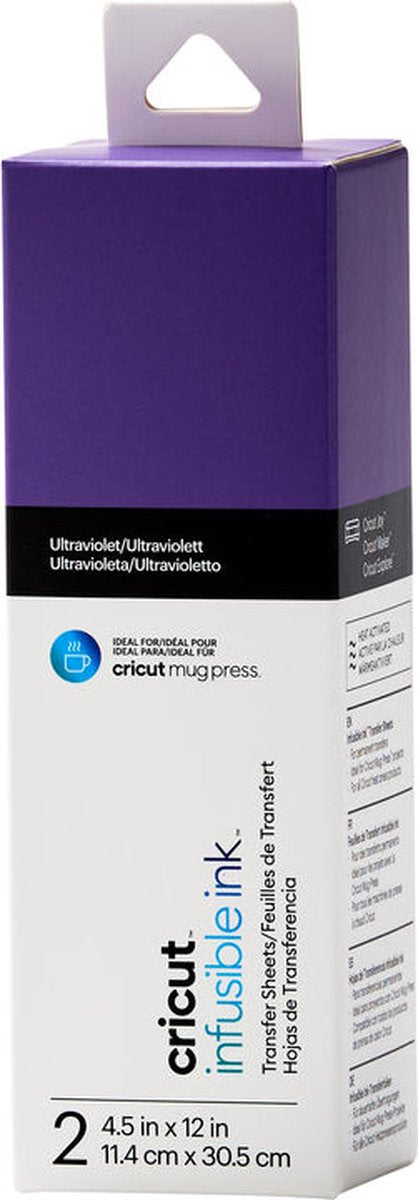 Cricut • usmeltelige blækoverførselsark ultraviolet 30,5x11,4cm