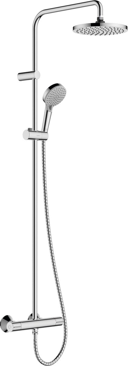 Hansgrohe lakblanding - showerpipe - 200 mm størrelse - 1 strålefunktion - krom - med termostat
