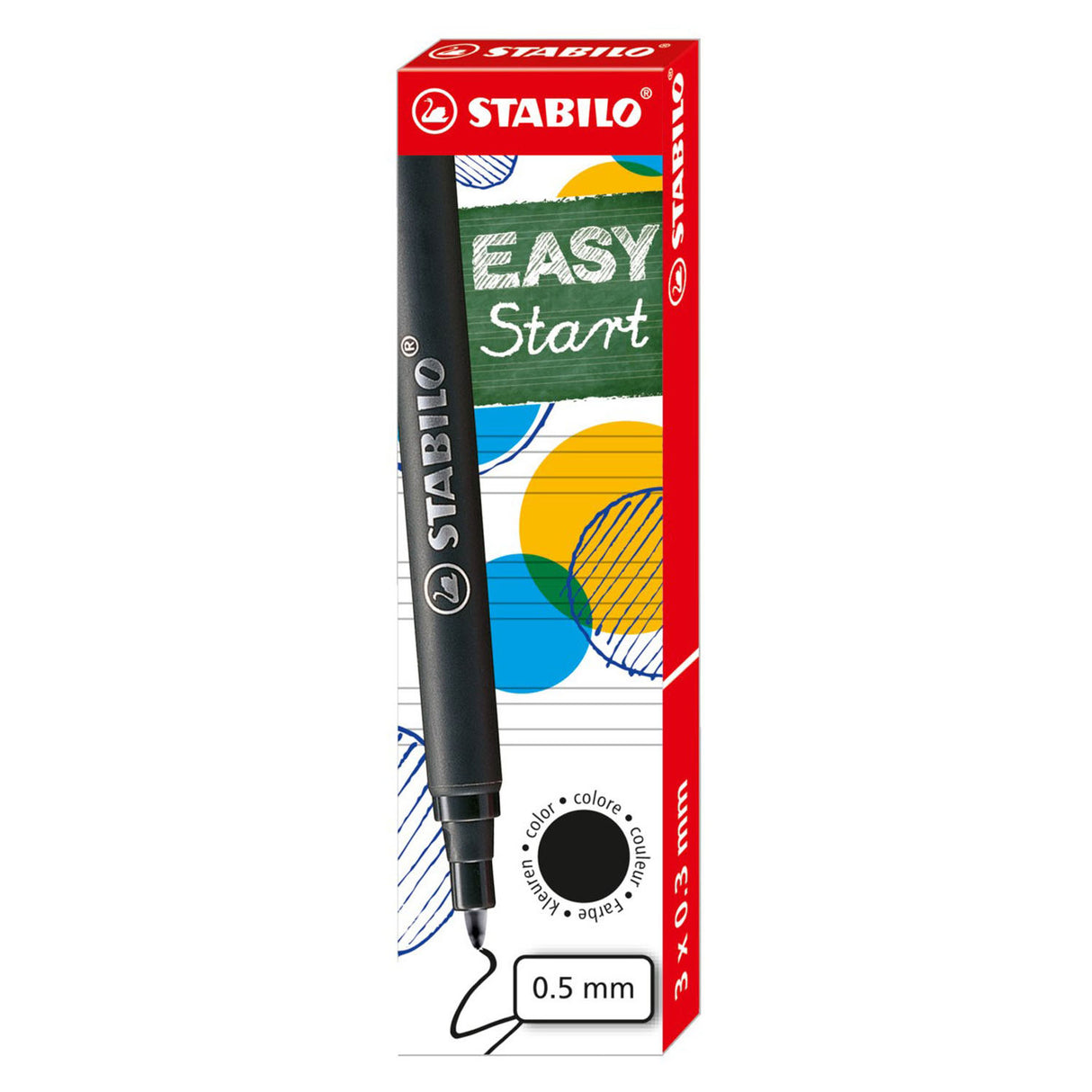 Stabilo easyoriginal - medium refill - 3 stk - sort