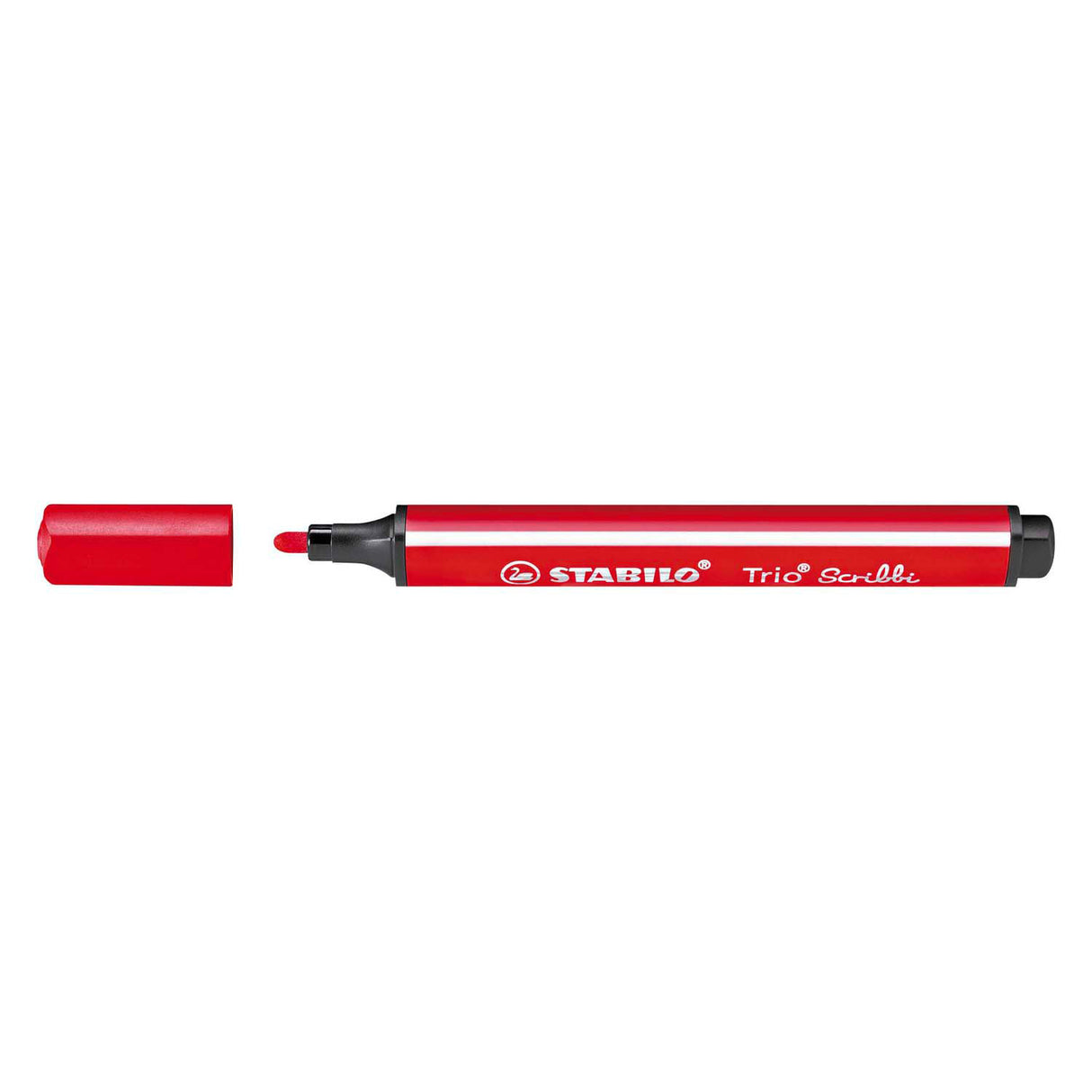 Stabilo Trio Scribbi - Felt -tip pen med medfølgende punkt - rød