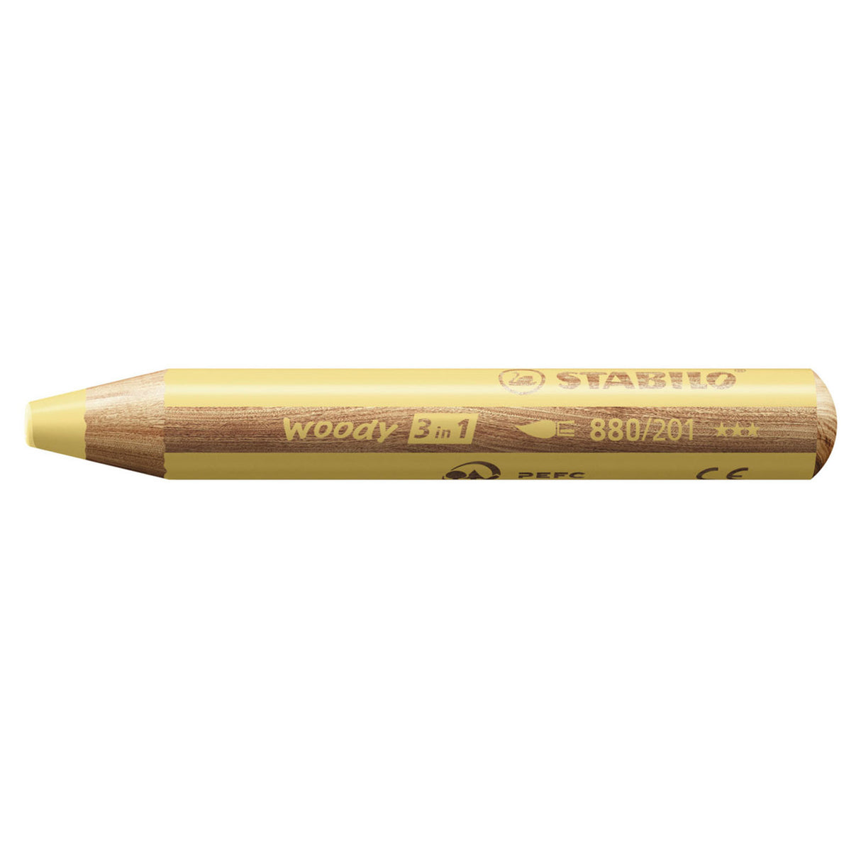 Stabilo woody 3 i 1 - multitalent farveblyant - pastelgul