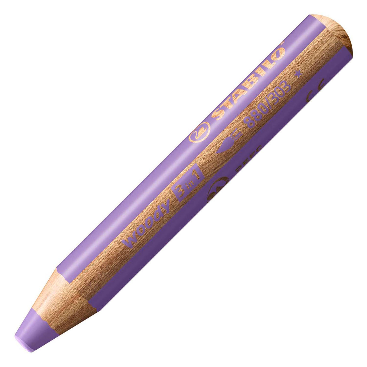Stabilo woody 3 i 1 - multitalent farveblyant - pastel lilla