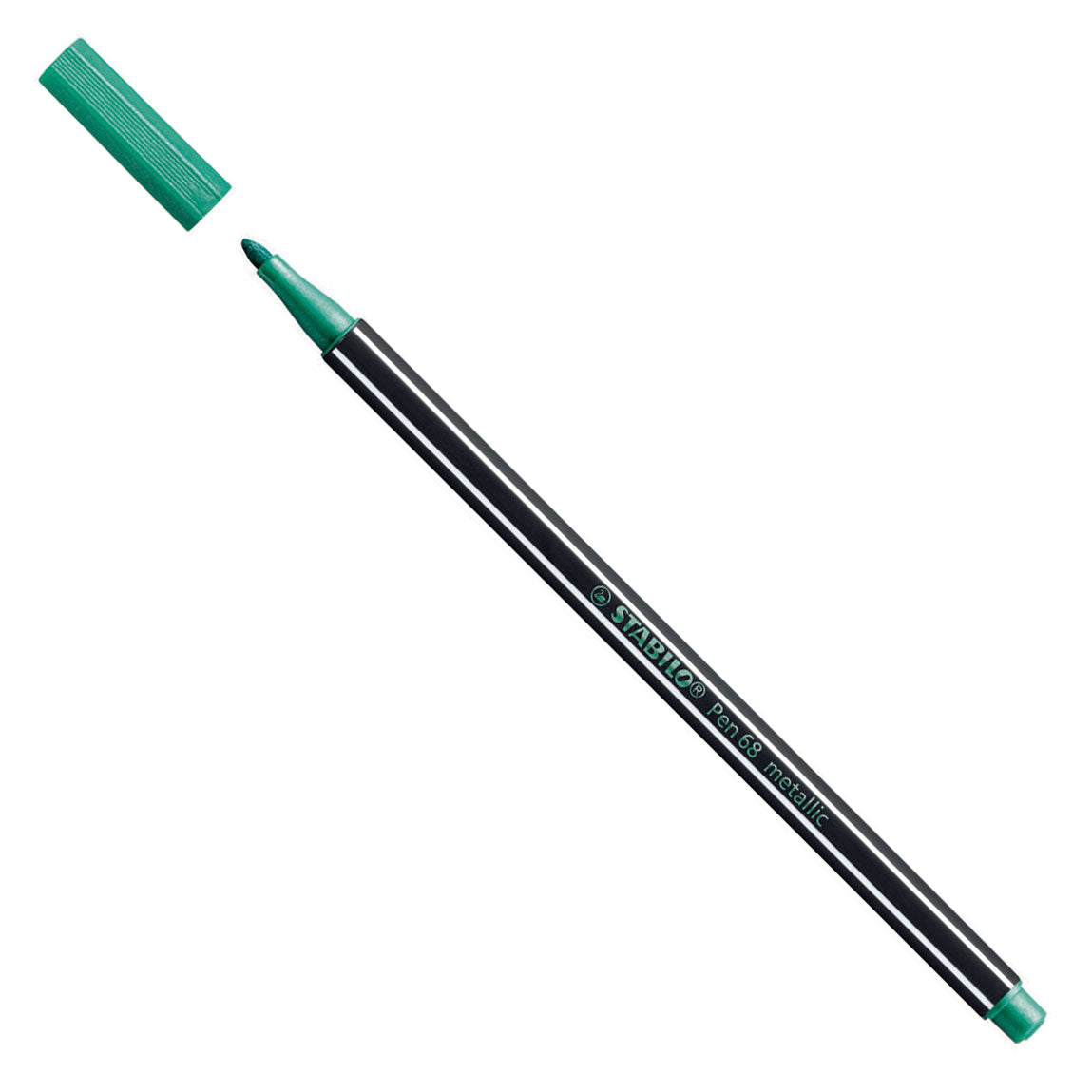 Stabilo pen 68 metallic - tusch - grøn (68 836)