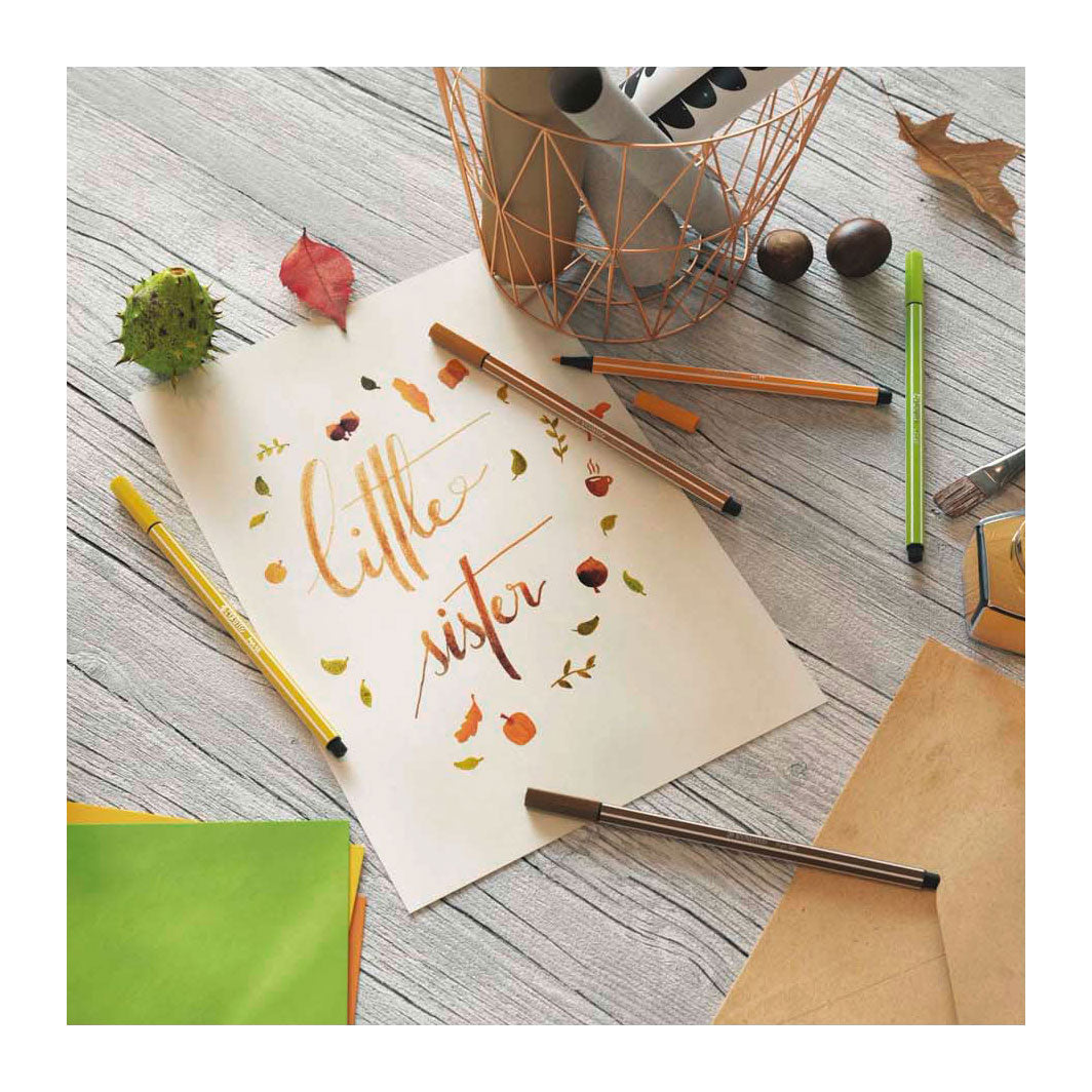 Stabilo pen 68 - tusch - gul (68 44)