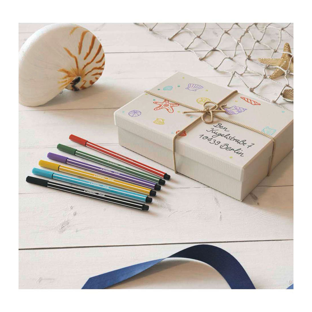 Stabilo pen 68 - tusch - gul (68 44)