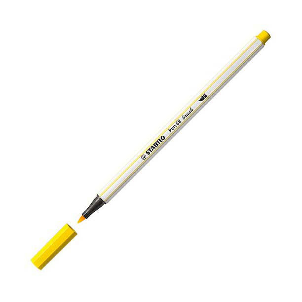 Stabilo pen 68 pensel - tusch - gul (44)