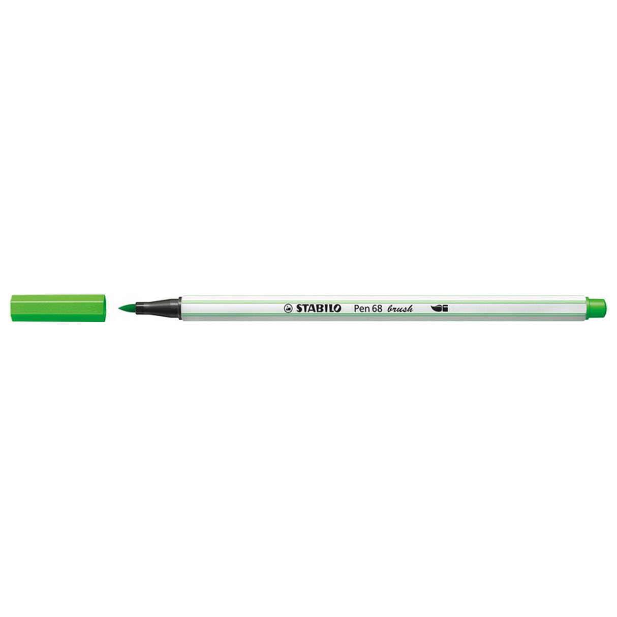 Stabilo pen 68 pensel - tusch - lysegrøn (33)