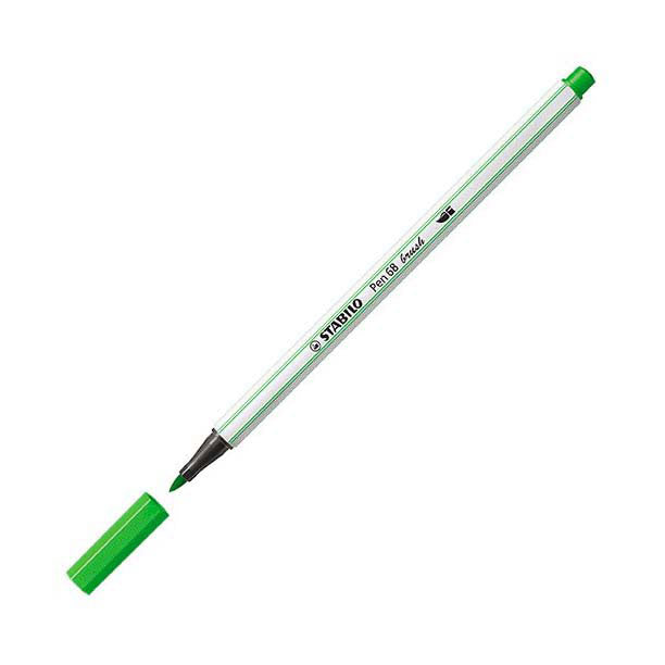 Stabilo pen 68 pensel - tusch - lysegrøn (33)