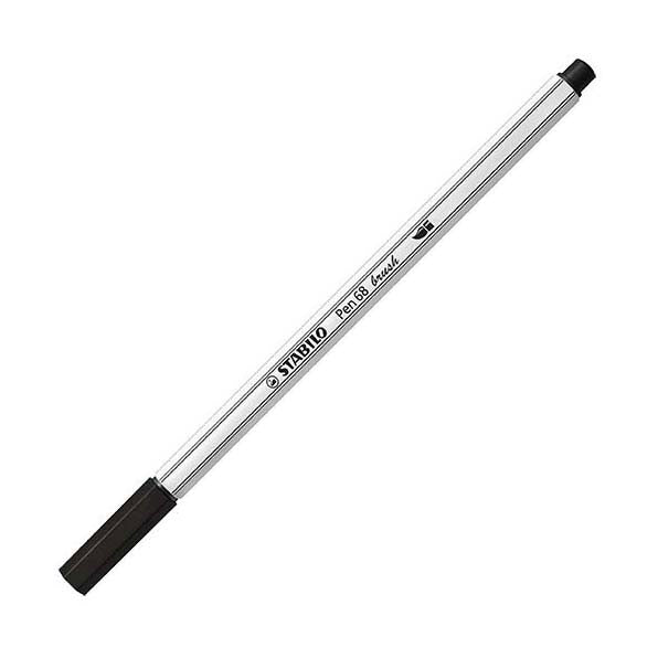 Stabilo pen 68 pensel - tusch - sort (46)