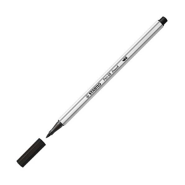 Stabilo pen 68 pensel - tusch - sort (46)