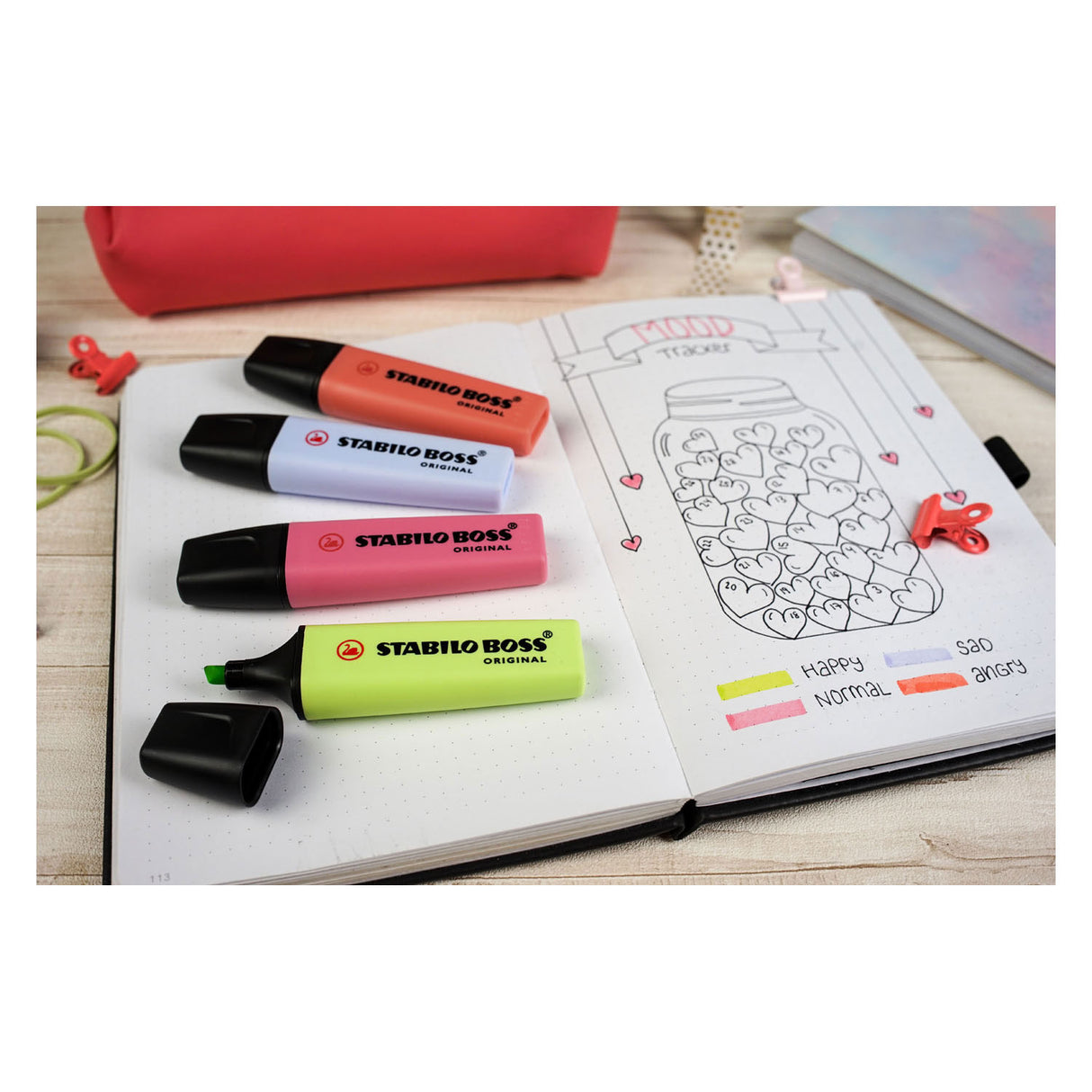 Stabilo boss original pastel - highlighter - sæt med 8 stk