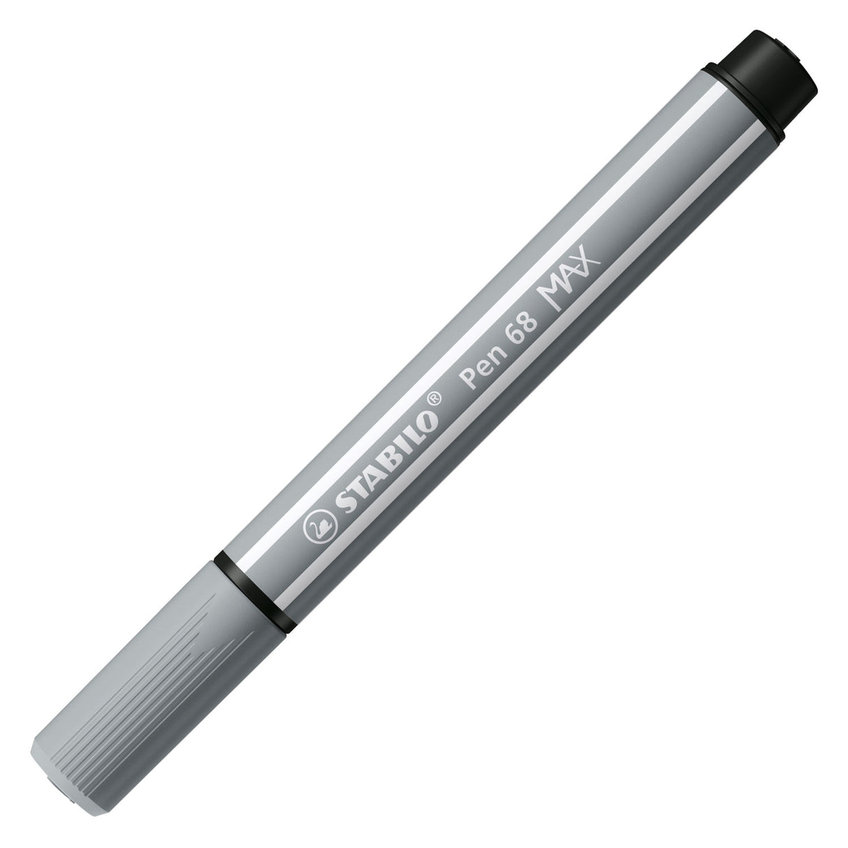 Stabilo pen 68 max - tusch med tyk mejselspids - medium kold grå