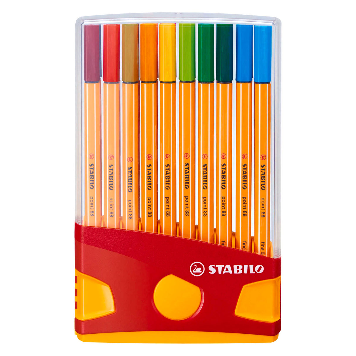 Stabilo point 88 colorparade fineliners orange rød - 20 stk.