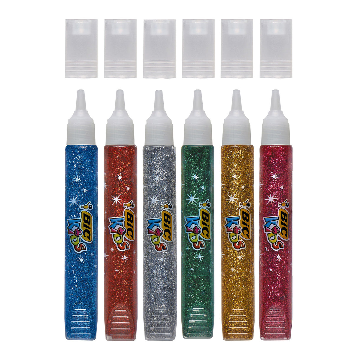 Bic kids glitterlim metallic, 6 stk.