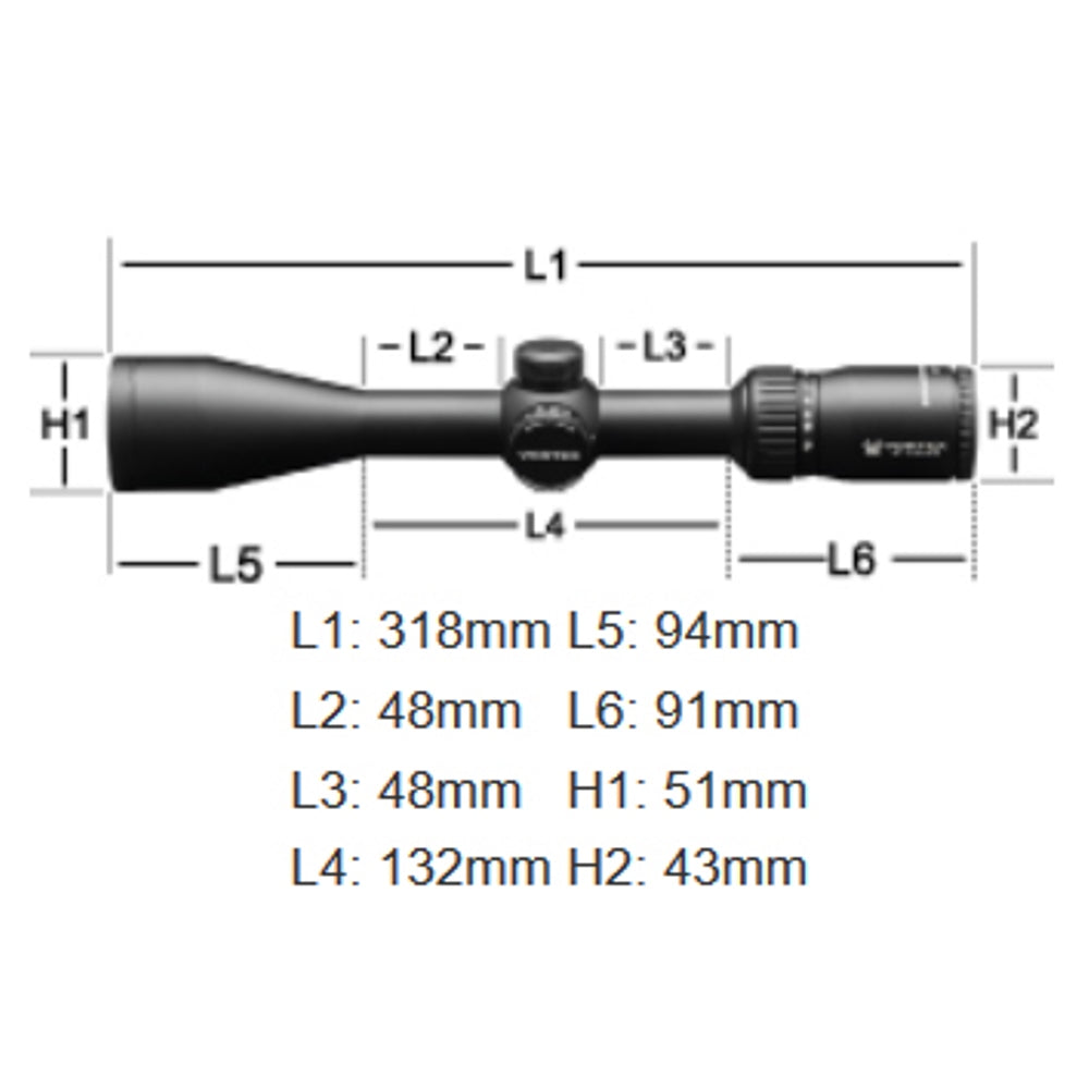 Vortex diamondback taktisk 4-12x40 kikkertsigte