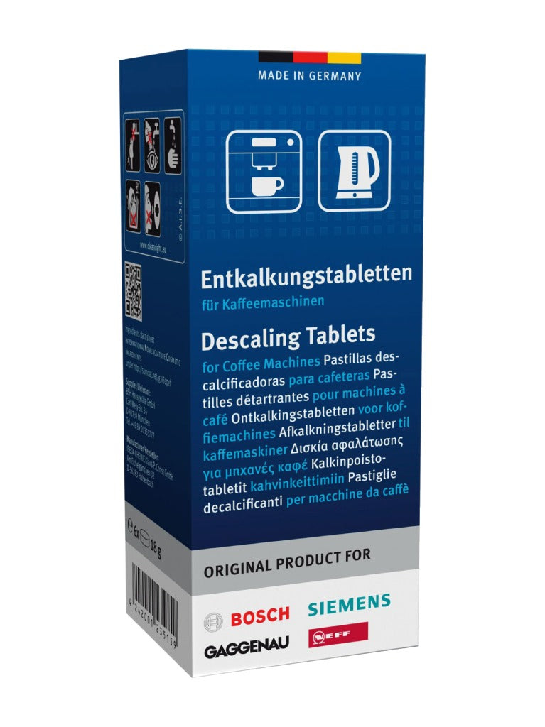 Bosch 311864 afkalkningstablet kaffemaskine 6 stk
