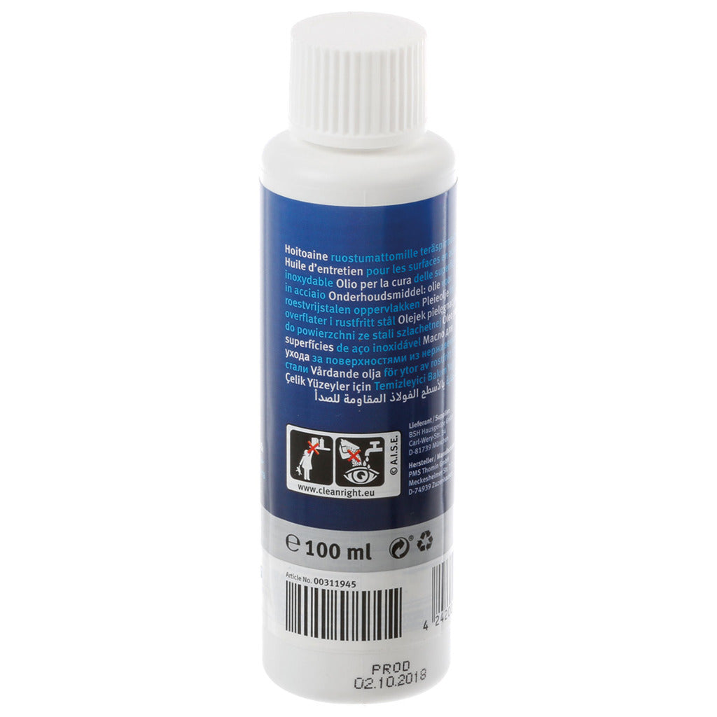 Bosch Siemens Bosch Siemens rustfrit stål vedligeholdelsesprodukt 100ml