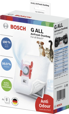 Bosch bbzafgall støvsugerposer 4 stk