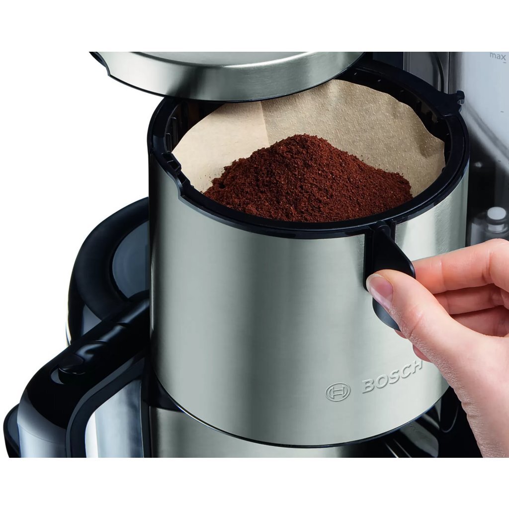 Bosch tka8a683 styline kaffemaskine + termokande rustfrit stål sort