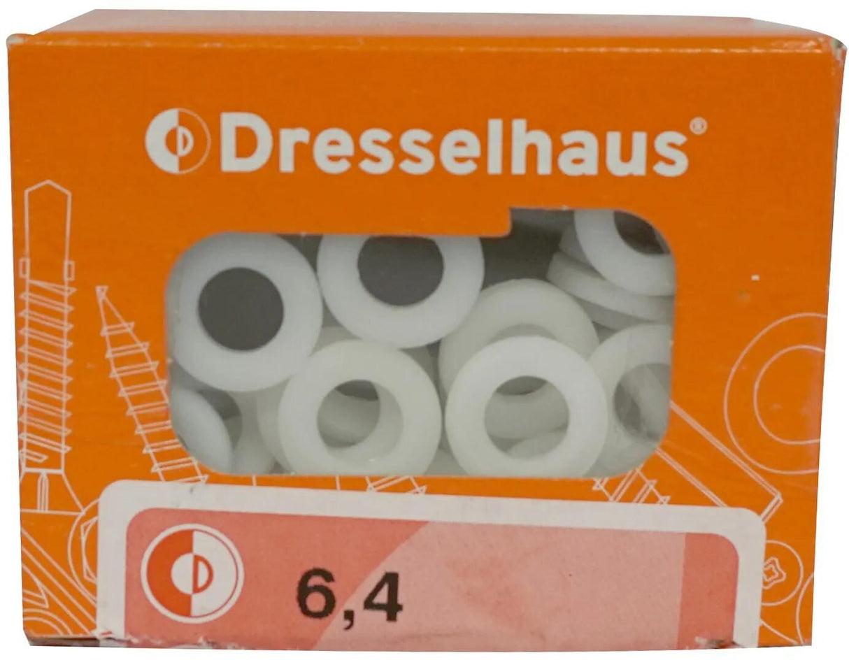 Dresselhaus skiver 3902 skiver, polyamid 6,4mm dresselh. form a