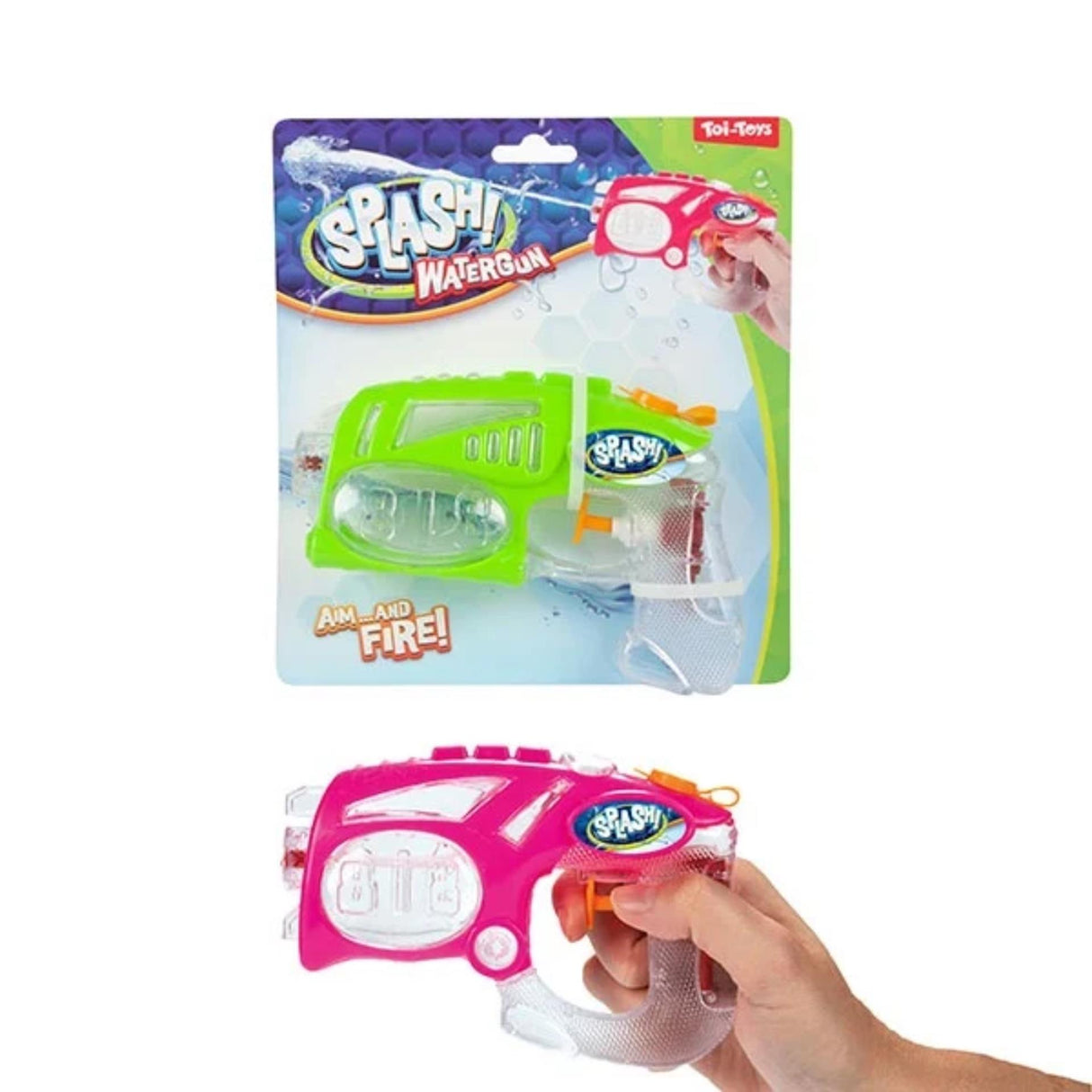 Toi-legetøj toi-legetøj sprøjtevandspistol lille neon 4 assorteret