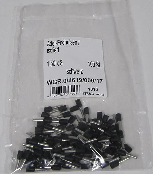 Dresselhaus ferrule isoleret wire endemanchet 1,5 mm