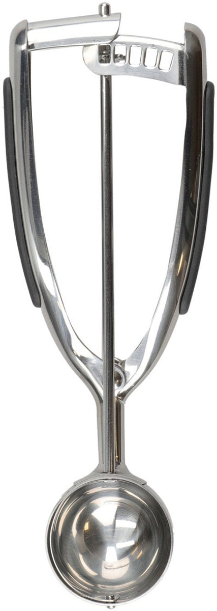 Kitchenaid-isske, småkagedej-ske, rustfrit stål, sølv -