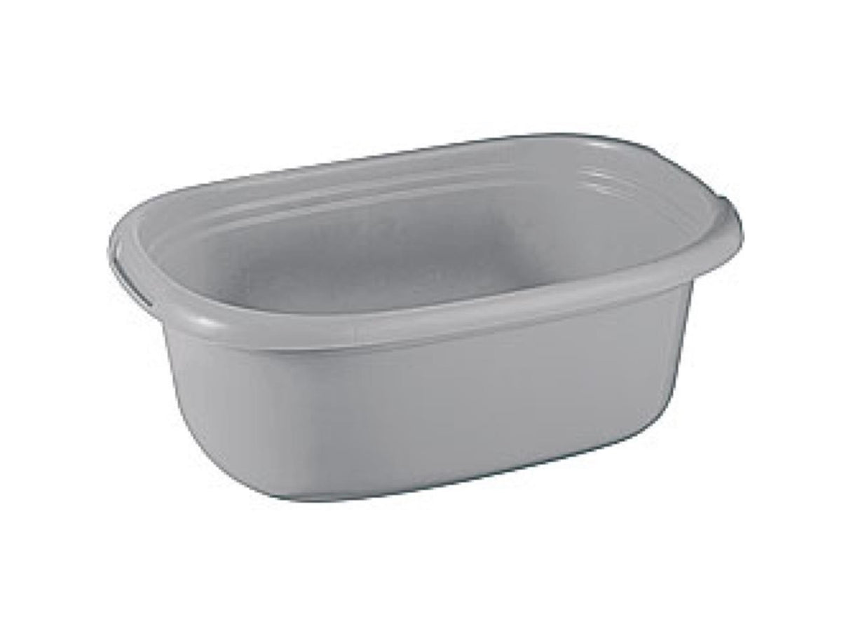 Soltøj grundlæggende vasketøjskurv 25 liter sølv 55x38x23cm plast