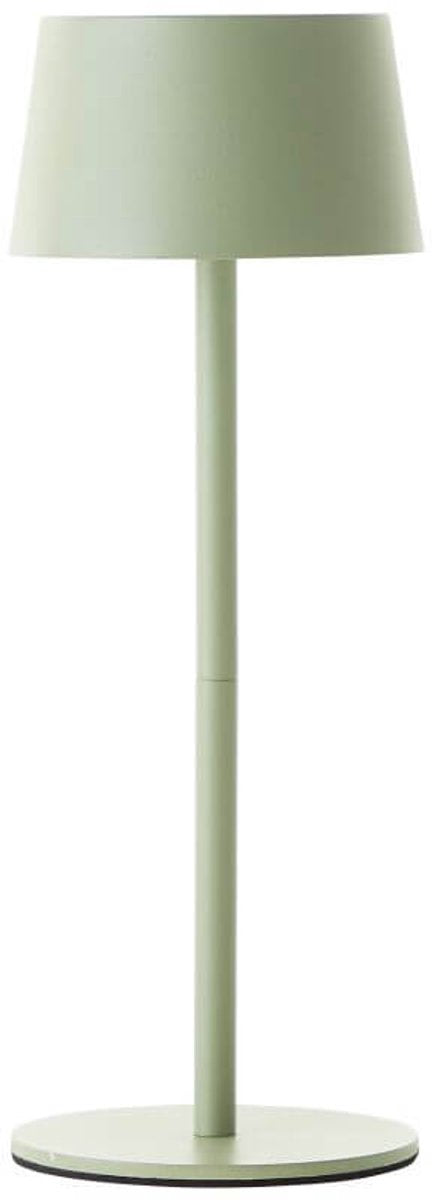 Brilliant jona - udendørs bordlampe - led 2w - ø 9 cm - 170 lm - 3000k - 3-trins dæmpbar - USB genopladelig - ip44 - grøn
