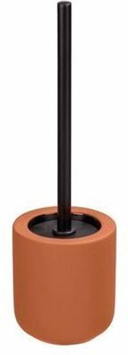 Wenko toiletbørste med holder - terracotta - toiletbørste med holder