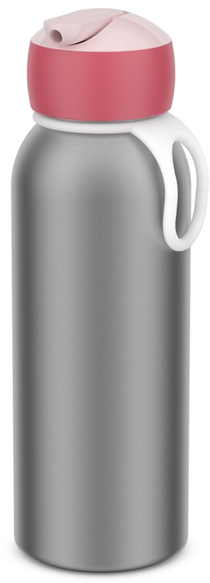 Mepal isoleerfles flip-up campus - 350 ml - 12 uur koud 4 uur warm - drinkfles met rietje voor kinderen - cool pink