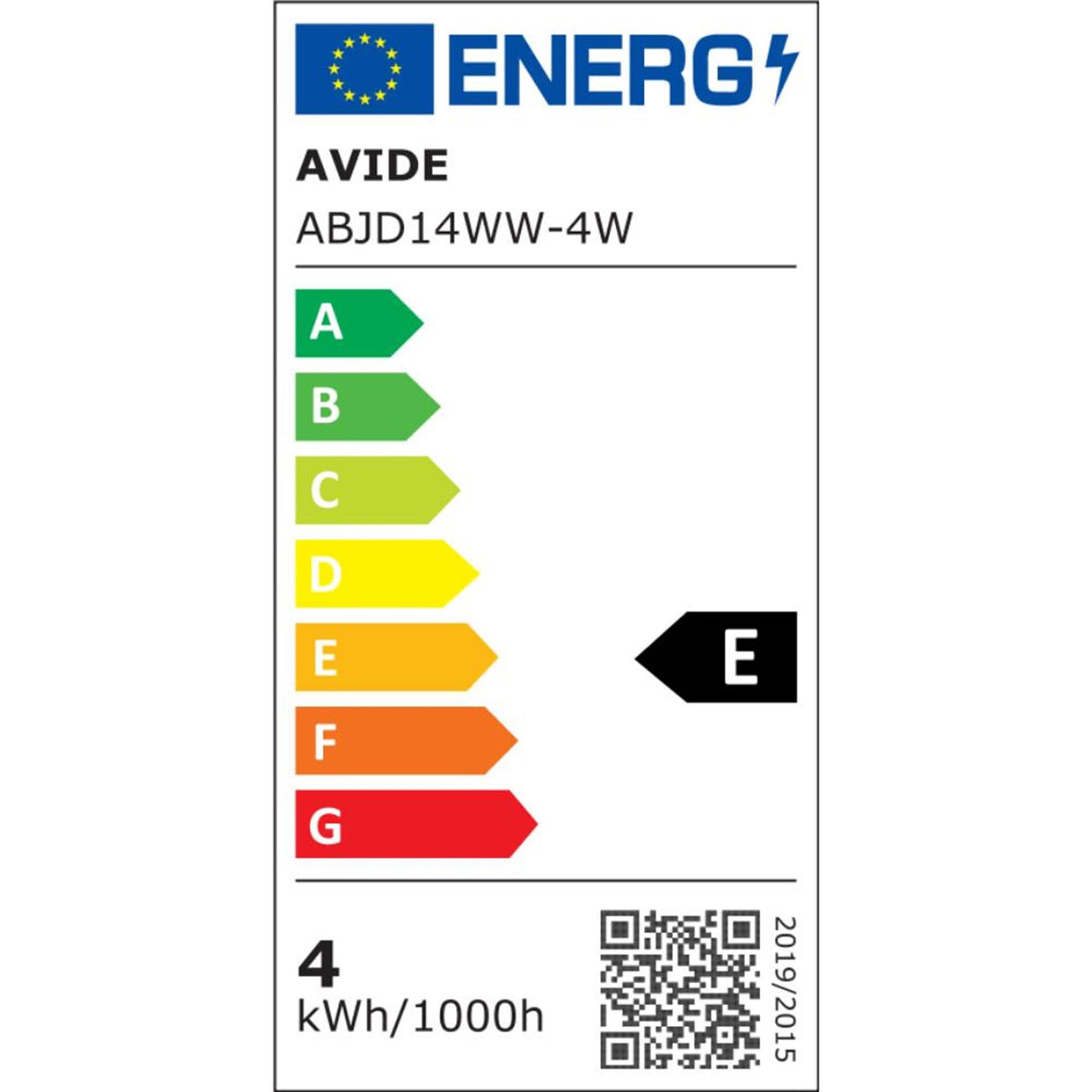 Avide LED-lampe 4,2W JD E14 WW 3000K