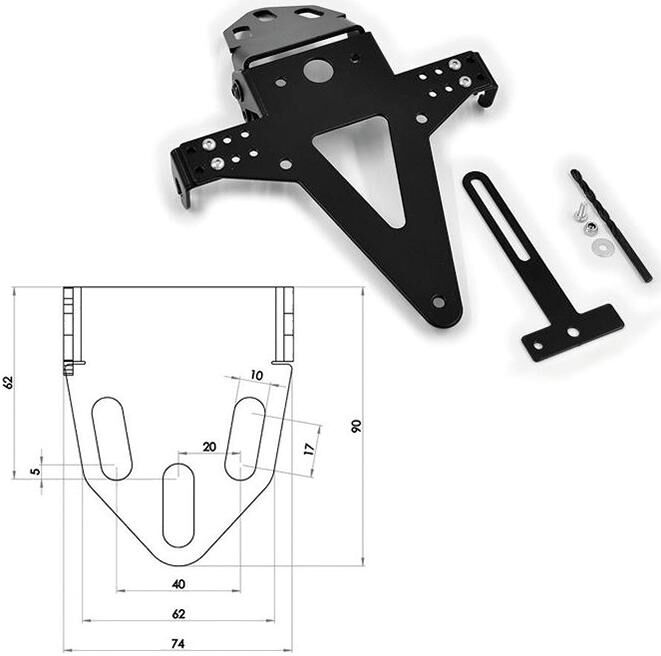 Progress line nummerpladeholder nummerpladeholdere un type5 sw verst