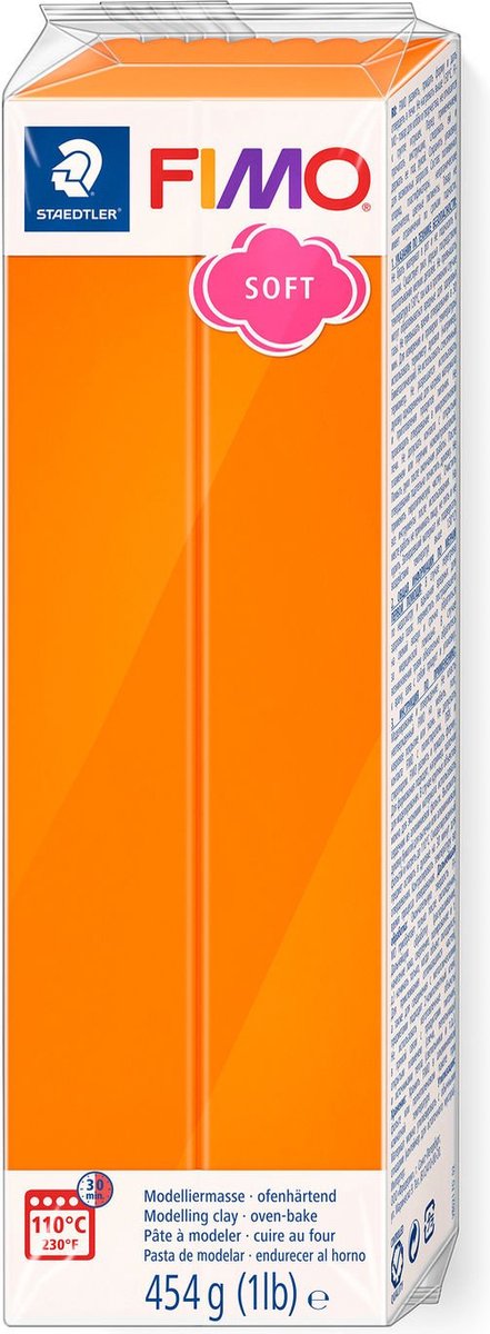 Fimo blød modellering ler 454 g mandarin