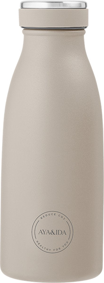 Aya ida - drikkedunk - termokande - vandflaske - 350ml - cremebeige