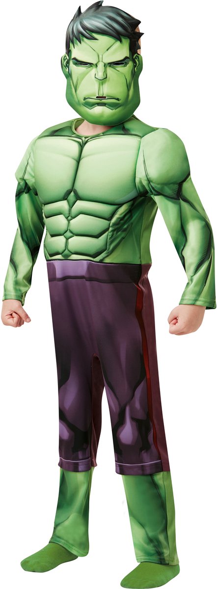 Rubiner hulk box sæt børnekostume - - størrelse 5-6 år