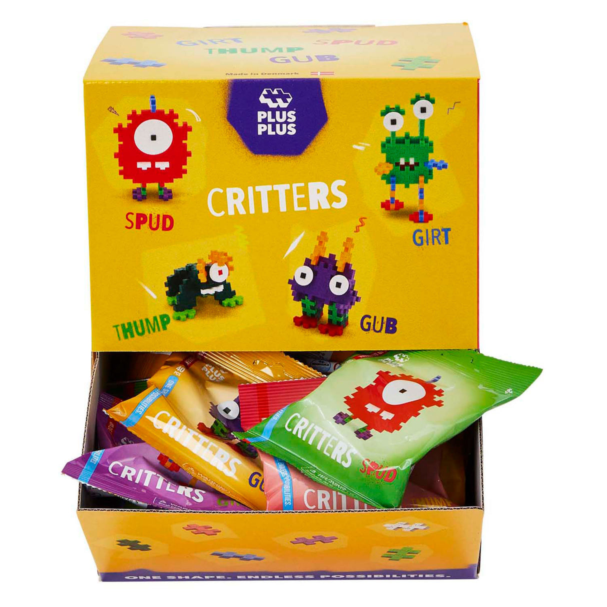 Plus-plus critters byggesæt, 48 stk.