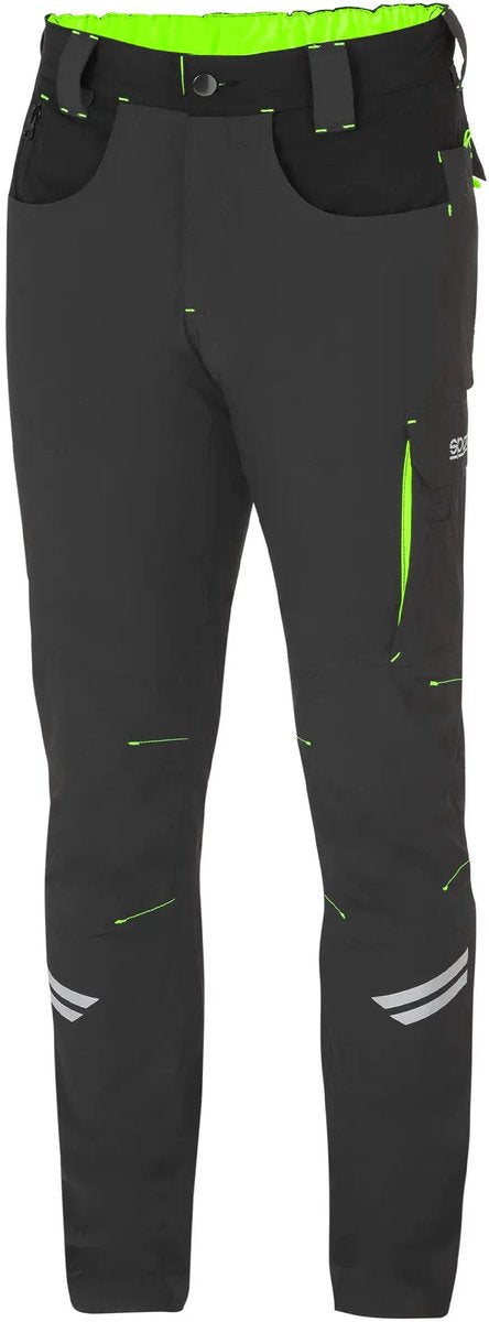 Sparco arbejdsbukser tech light kansas - sort - grøn