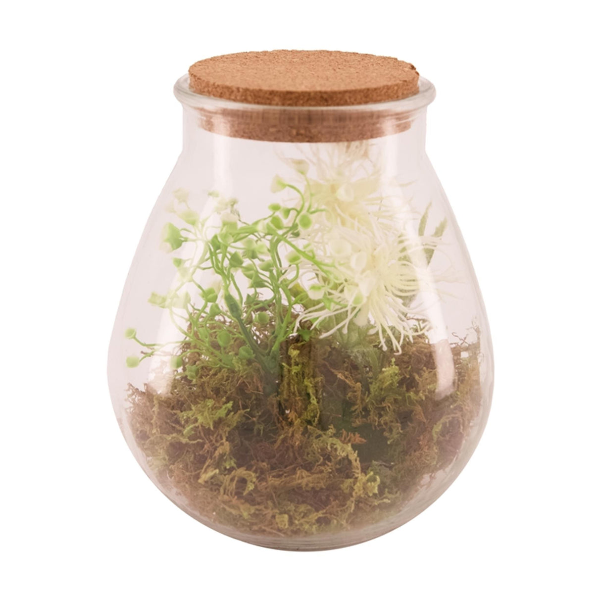Naturel collections dijk natural collections vaseglas med kunstig plante ã˜19,5x23,5cm
