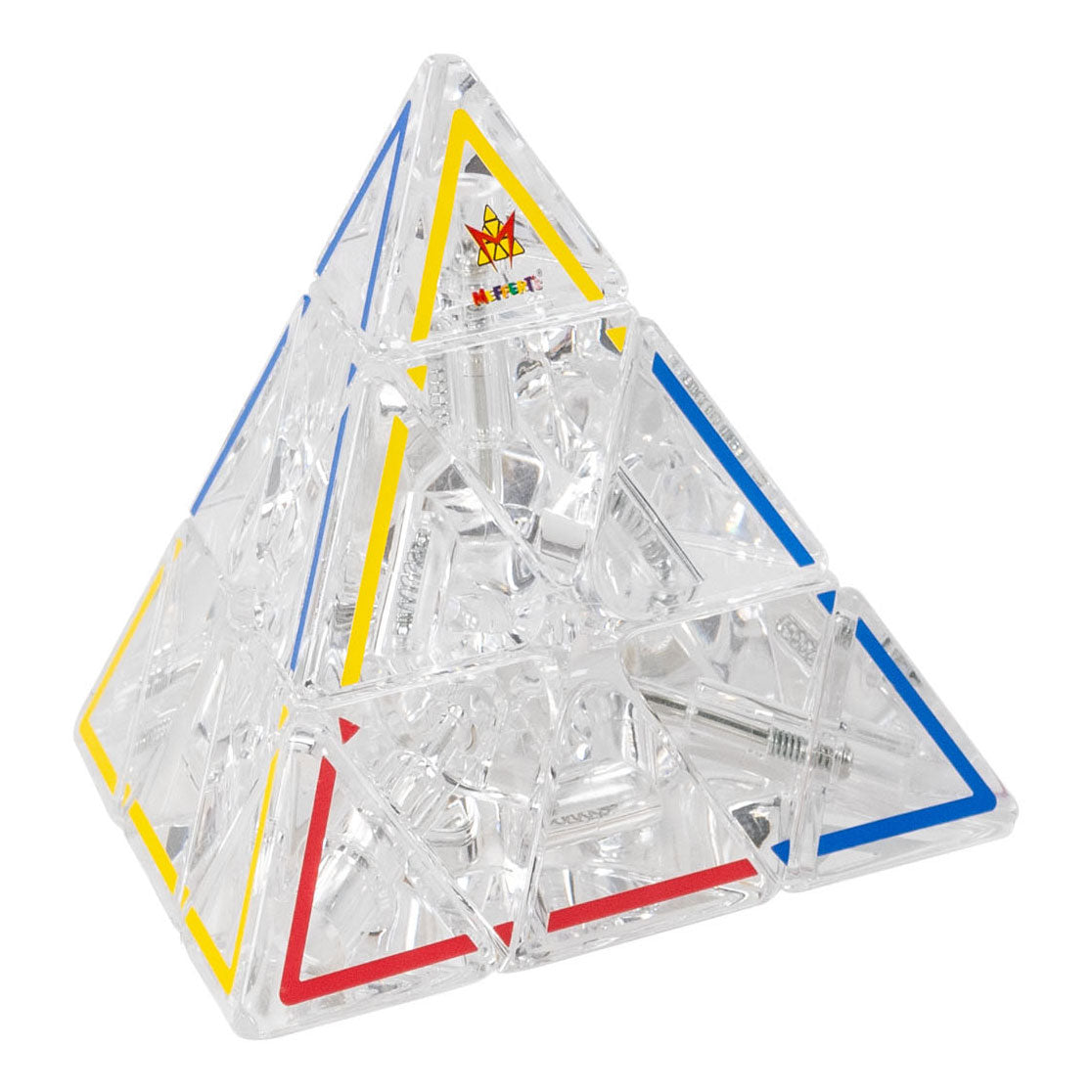 Nyligt legetøj pyraminx crystal le brainteaser puslespil