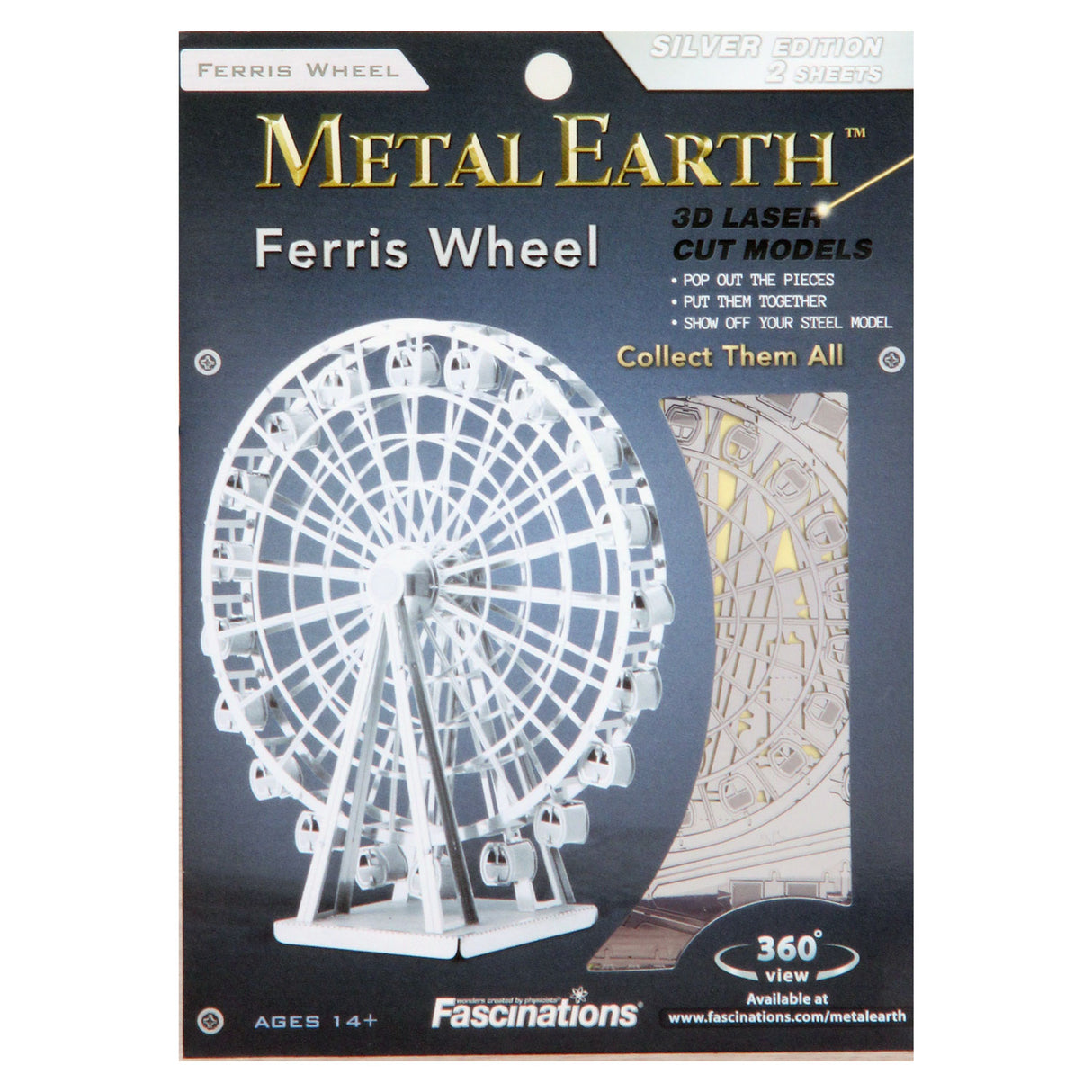 Eureka metal earth pariserhjul sølv udgave