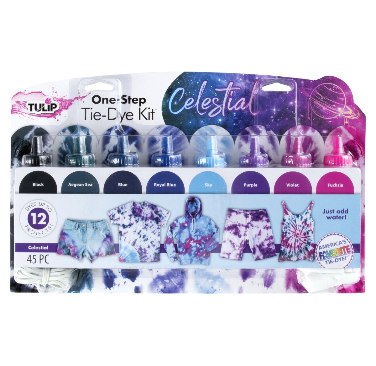Tulip one-step tie dye tulipan • tie-dye kit himmelsk 8 farver