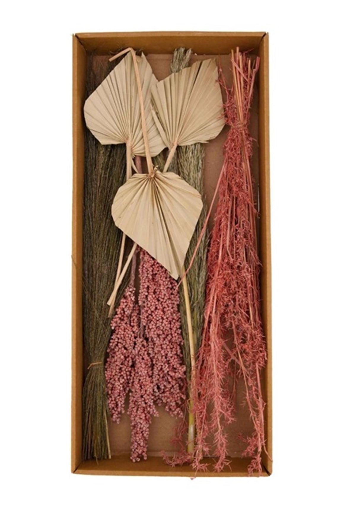 Naturlige kollektioner dijk naturkollektioner eksotisk blanding tørrede blomster i bakke 59x26x6cm
